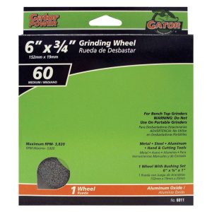 Gator 6 in. D X 1 in. in. Grinding Wheel