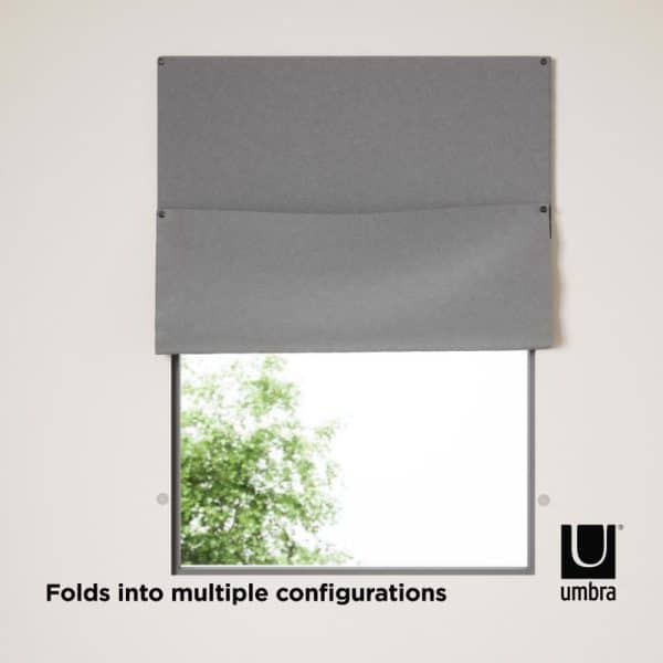 Umbra Nightfall Charcoal Blackout Curtains 48 in. W X 56 in. L