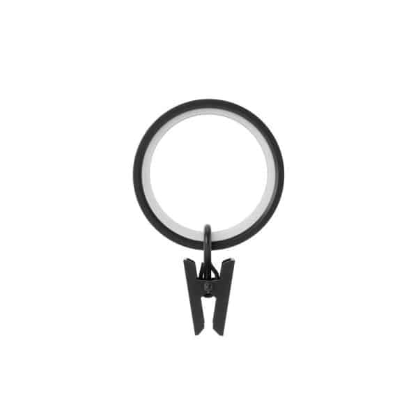 Umbra Cappa Matte Black Clip Ring 3.25 in. L
