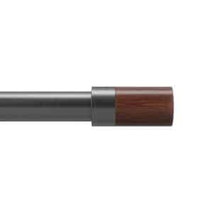 Umbra Blok Gun Metal Curtain Rod 72 in. L X 144 in. L