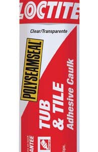 Loctite Polyseamseal Clear Acrylic Latex Tub and Tile Adhesive Caulk 10 oz