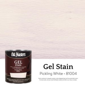 Old Masters Semi-Transparent Pickling White Oil-Based Alkyd Gel Stain 1 qt