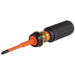 Klein Tools Phillips/Slotted 2-in-1 Flip-Blade Insulated Screwdriver 8.2 in. 2 pc