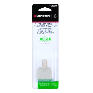 Monster Just Hook It Up 0 ft. L Ivory Modular Duplex Adapter
