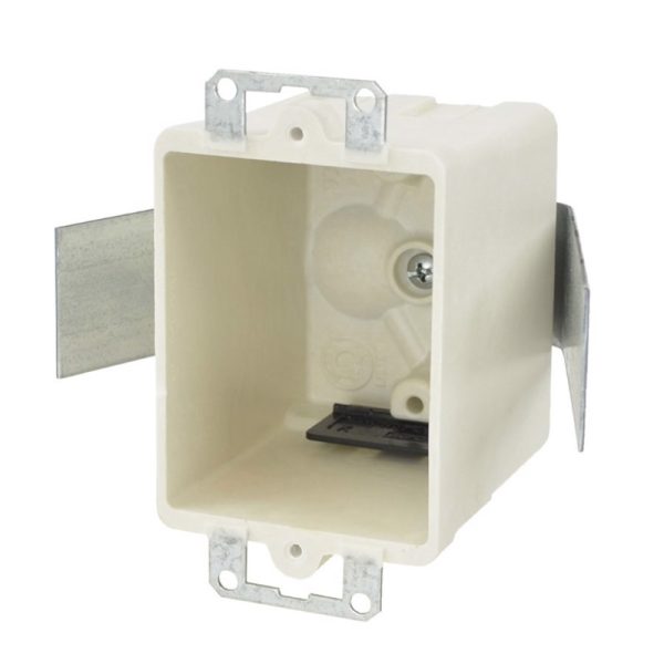 Allied Moulded FiberglasBox 16 cu in Square Fiberglass 1 gang Outlet Box Beige