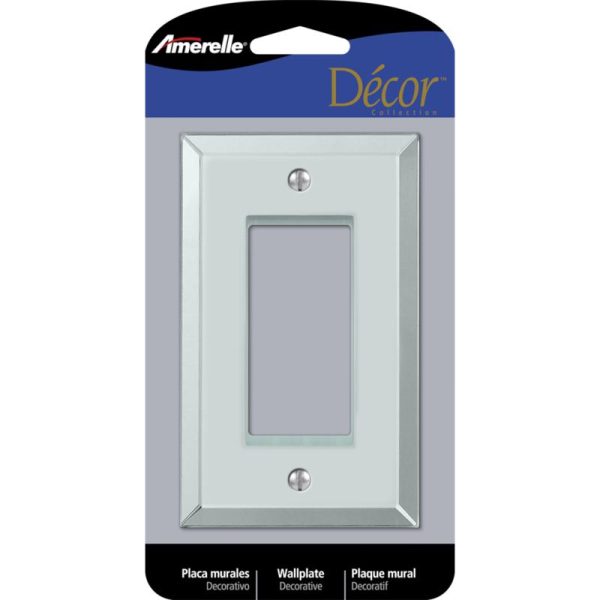 Amerelle Clear 1 gang Acrylic Rocker Wall Plate 1 pk