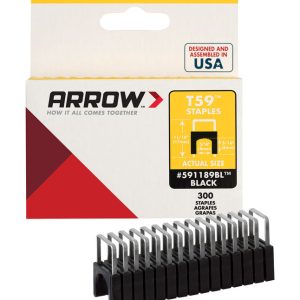 Arrow T59 1/2 in. W X 5/16 in. L 18 Ga. Wide Crown Insulated Staples 300 pk