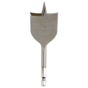 Milwaukee 1-1/2 in. D X 4.5 in. L Flat Boring Auger Bit Carbon Steel 1 pc