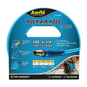 Amflo 100 ft. L X 1/4 in. D Polyurethane Air Hose 300 psi Blue