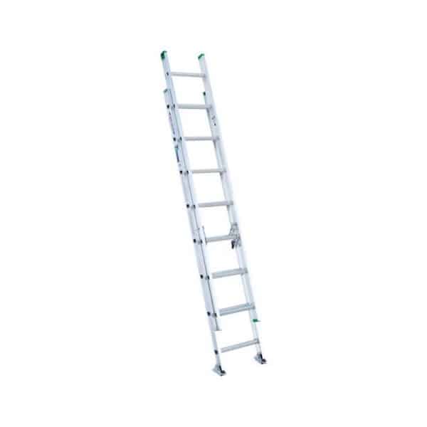 Werner 16 ft. H Aluminum Telescoping Extension Ladder Type II 225 lb. capacity