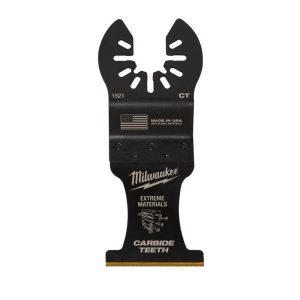 Milwaukee Open-Lok 3.58 in. L X 1-3/8 in. W Carbide Oscillating Blade Extreme Material 1 pk