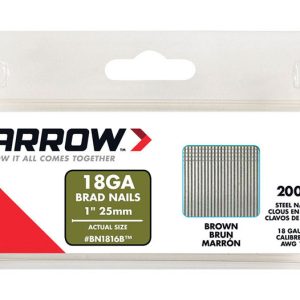 Arrow BN18 18 Ga. X 1 in. L Galvanized Steel Brad Nails 2000 pk 0.95 lb