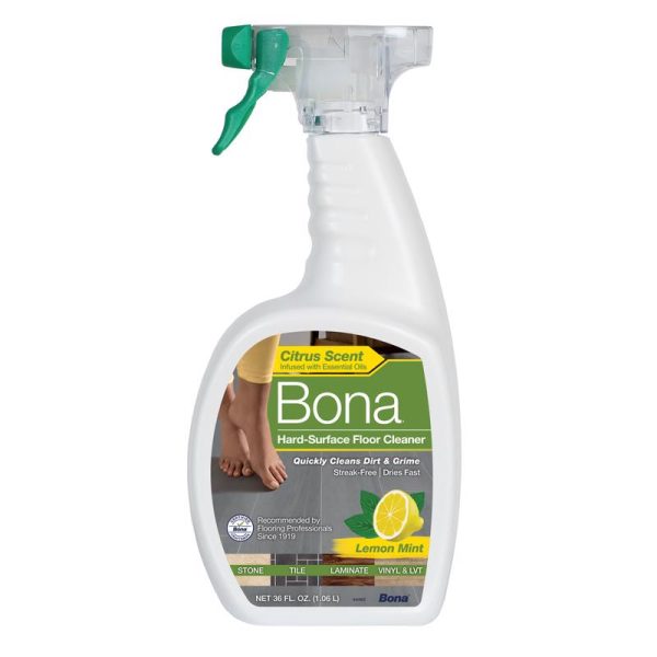 Bona Lemon Mint Scent Hard Surface Floor Cleaner Liquid 36 oz