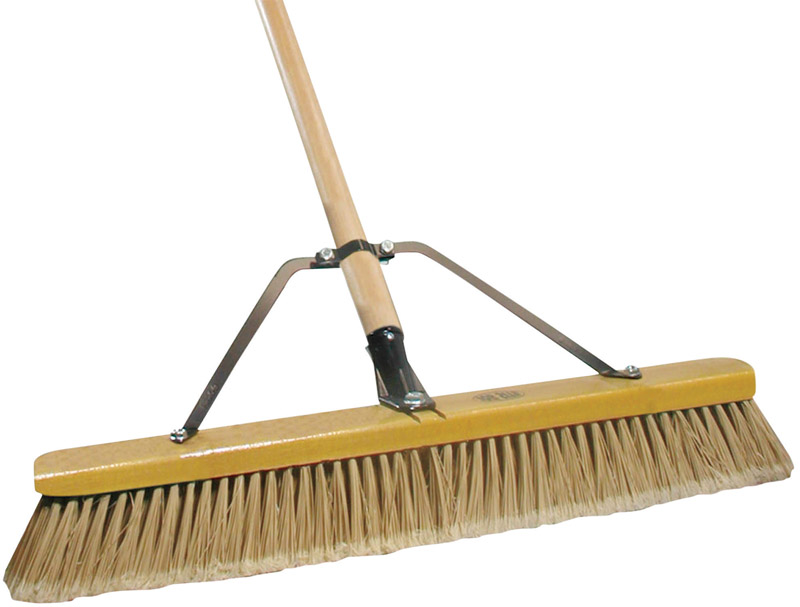 Quickie Job Site Polypropylene 24 In. Smooth Surface Push Broom ...