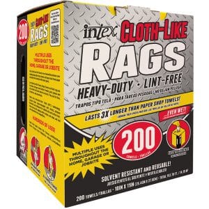 Intex Fiber Blend Wiping Rags 10 in. W X 11 in. L 200 pk