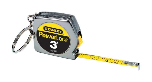 Stanley PowerLock 3 ft. L X 0.25 in. W Keychain Tape Measure 1 pk