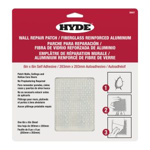 Hyde 8 in. W X 8 in. L X 1/4 in. Drywall Repair Sheets
