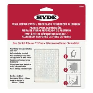 Hyde 6 in. W X 6 in. L X 1/4 in. Drywall Repair Sheets