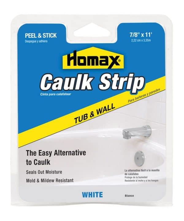 Homax White Silicone Caulk Strips