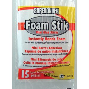 Surebonder Foam Stik .27 in. D X 4 in. L All Purpose Glue Sticks White 15 pk