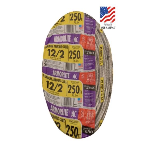 Southwire Armorlite 250 ft. 12/2 Solid THHN Metal Clad Cable