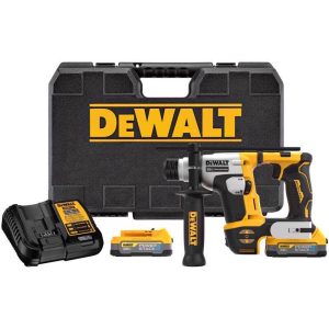 DEWALT 20V MAX ATOMIC with POWERSTACK 20 V 5/8 in. Cordless SDS-Plus Rotary Hammer Drill Kit (Batter