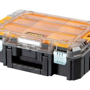 DeWalt TSTAK 17 in. Organizer with Clear Lid Black