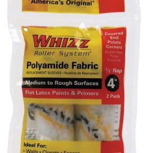 Whizz Polyamide Fabric 4 in. W X 1/2 in. Mini Paint Roller Cover 2 pk