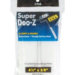 Wooster Super Doo-Z Fabric 4-1/2 in. W X 3/8 in. Trim Paint Roller Cover 2 pk