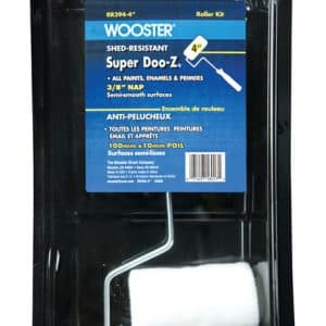 Wooster Super Doo-Z Fabric 4 in. W X 3/8 in. Trim Trim Roller with Frame 3 pk