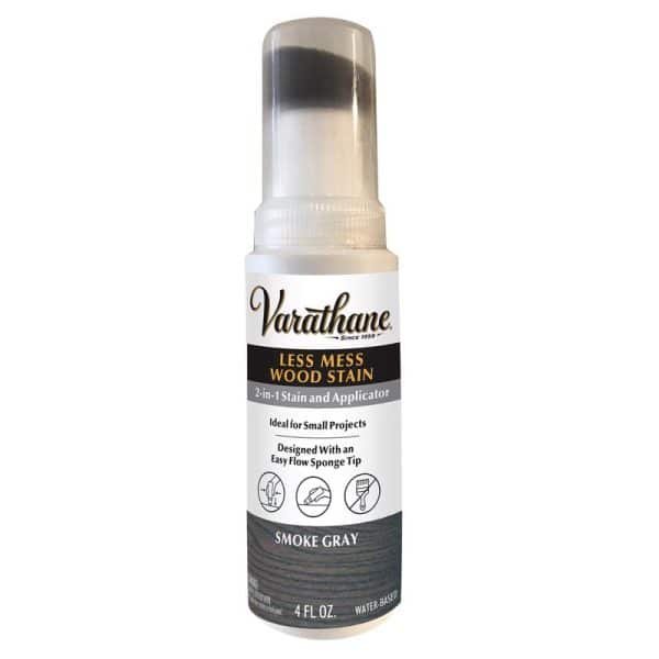Varathane Less Mess Smoke Gray Water-Based Linseed Oil Emulsion Wood Stain 4 oz