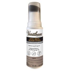 Varathane Less Mess Gray Water-Based Linseed Oil Emulsion Wood Stain 4 oz