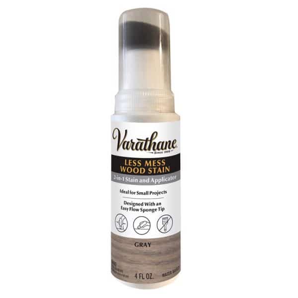 Varathane Less Mess Gray Water-Based Linseed Oil Emulsion Wood Stain 4 oz