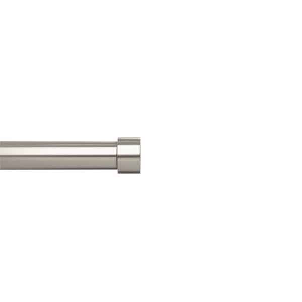 Umbra Cappa Nickel Silver Single Curtain Rod 120 in. L X 180 in. L