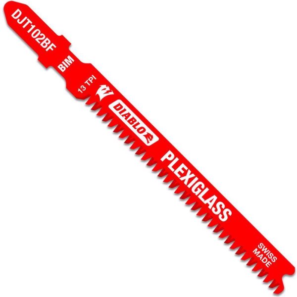 Diablo 3-5/8 in. Bi-Metal T-Shank Jig Saw Blade 13 TPI 5 pk