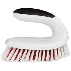 OXO Good Grips 3 in. W Medium Bristle Plastic/Rubber Handle Scrub Brush