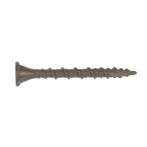 Simpson Strong-Tie Quick Drive No. 10 Sizes X 3 in. L Tan Square Ribbed Flat Head Deck Screws 1000 p