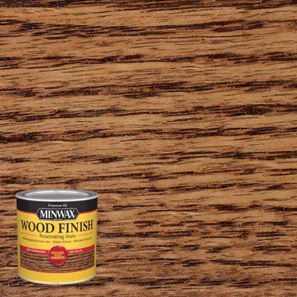 Minwax Wood Finish Semi-Transparent Red Oak Oil-Based Penetrating Wood Stain 0.5 pt