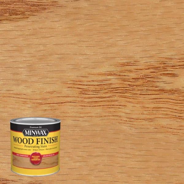Minwax Wood Finish Semi-Transparent Golden Pecan Oil-Based Penetrating Wood Stain 0.5 pt
