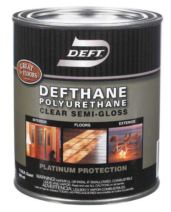 Deft Semi-Gloss Clear Oil-Based Polyurethane 1 qt