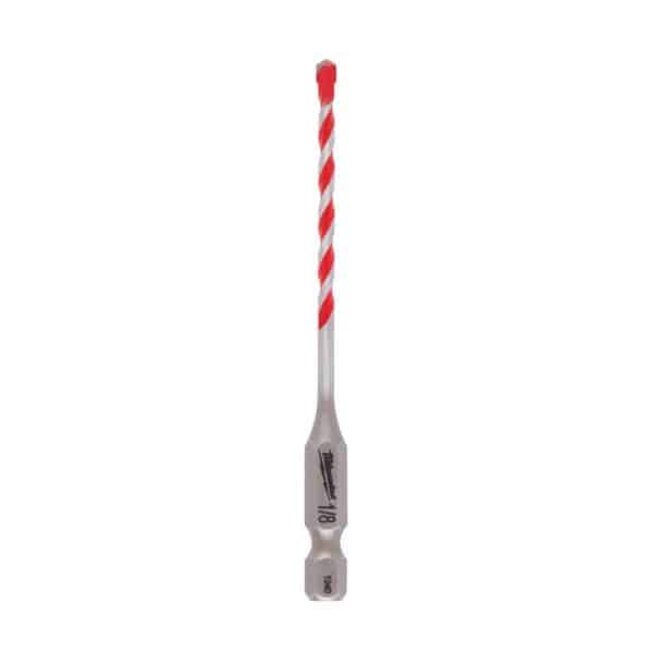 Milwaukee Shockwave 1/8 in. X 3-1/2 in. L Carbide Hammer Drill Bit 1 pc