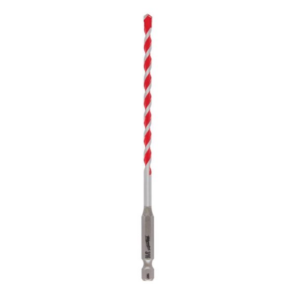 Milwaukee Shockwave 3/16 in. X 6 in. L Carbide Hammer Drill Bit 1 pk