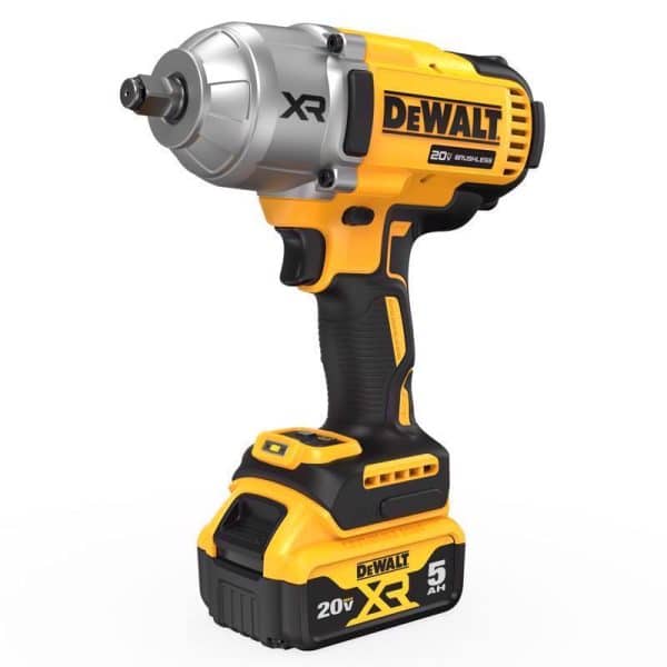 DEWALT 20 V 1/2 in. Cordless Brushless Impact Wrench w/Hog Ring Kit (Battery & Charger)