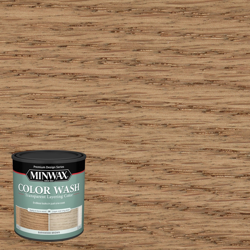 Minwax Color Wash Transparent Barnwood Brown Water Based Wood Stain Qt Paintplace New York