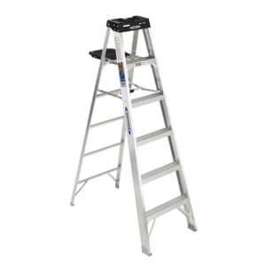 Werner 6 ft. H Aluminum Step Ladder Type IA 300 lb. capacity