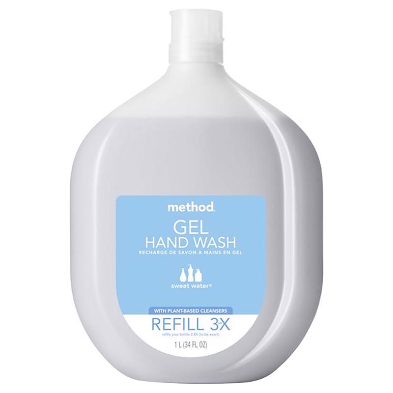 Method Sweet Water Scent Gel Hand Wash Refill 34 oz