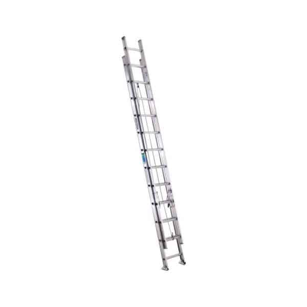 Werner 24 ft. H Aluminum Telescoping Extension Ladder Type II 225 lb. capacity
