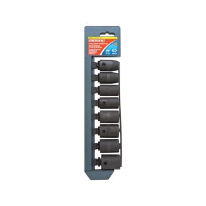 Crescent Assorted in. X 1/2 in. drive Metric 6 Point Impact Socket Set 8 pc
