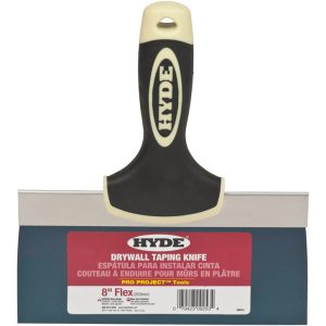 Hyde Pro Project Blue Steel Taping Knife 8 in. W X 9.3 in. L