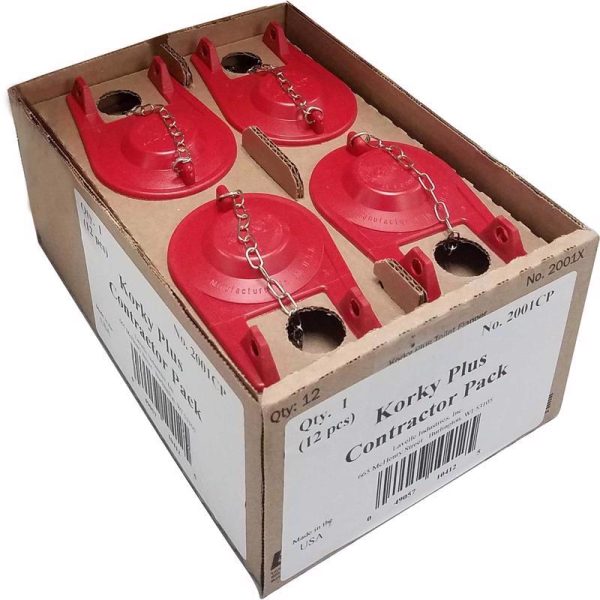 Korky Plus Toilet Flapper Red Rubber For Universal 2 in.